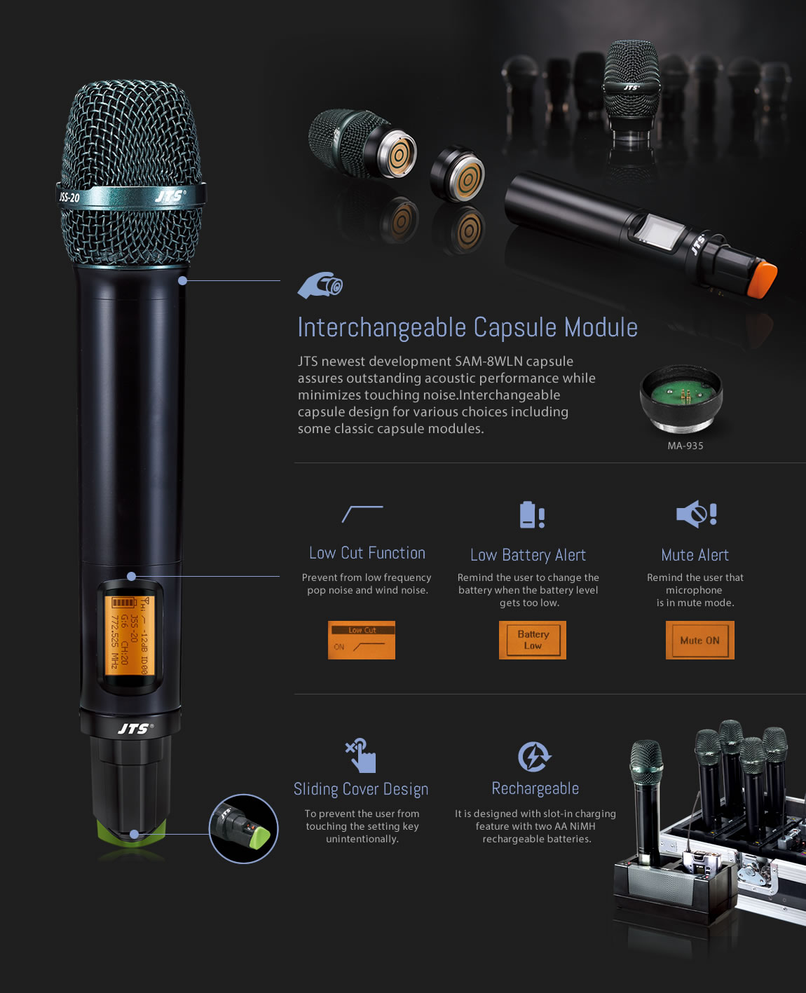 Vocal Set Microphone JTS UF-20S/JSS-20